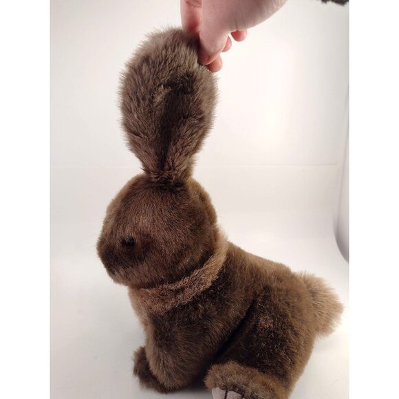 GUND Plush Brown Bunny Rabbit Realistic Stuffed Animal Toy Soft Vintage 1985 - Picture 6 of 10